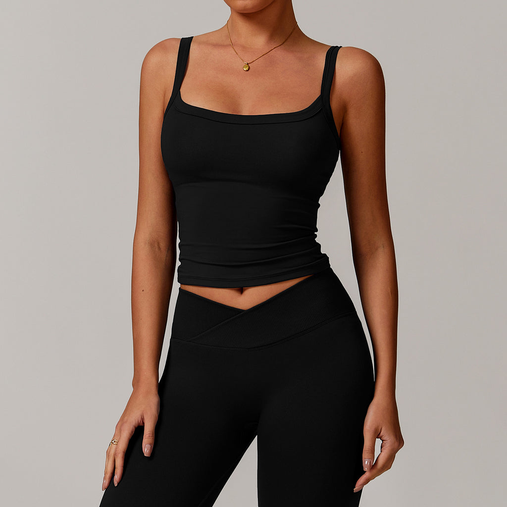 Brushed Vest Workout Clothes Bra High Strength Sports Underwear