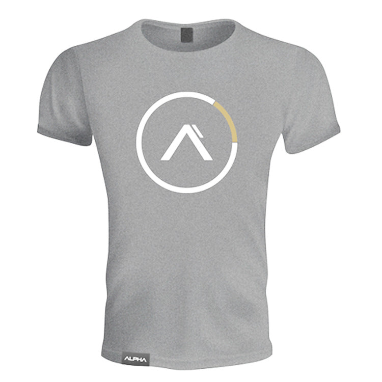 Muscle Workout Running Training Stretch Cotton Short-sleeved T-shirt